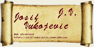 Josif Vukojević vizit kartica